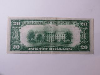 1929 $20 National Currency - Bank of America Trust & Savings San Francisco 13044 2