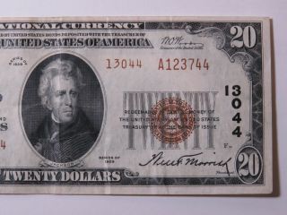 1929 $20 National Currency - Bank of America Trust & Savings San Francisco 13044 4