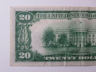 1929 $20 National Currency - Bank of America Trust & Savings San Francisco 13044 5