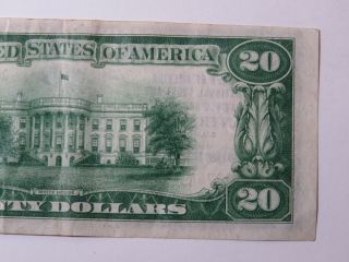 1929 $20 National Currency - Bank of America Trust & Savings San Francisco 13044 6