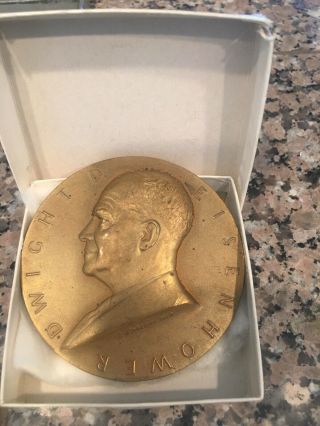 Dwight D.  Eisenhower Bronze Medal Large 3 Inch