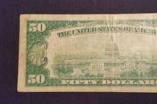 West Point Coins 1929 $50 ' Federal Reserve Bank of York ' National Note ' B ' 6