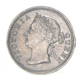 Silver - World Coin - 1898 Hong Kong 5 Cents - 1.  3 Grams 699