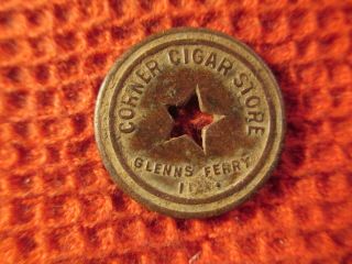 Glenns Ferry,  Idaho Brass Cigar Store Trade Token