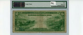 Fr 898a $10 1914 Large Size Federal Reserve Note Chicago PMG Fine 8 NET 2