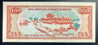 Bhutan 500 Ngultrum 1994 Prefix UNC MONEY BILL BANK NOTE 6868 2
