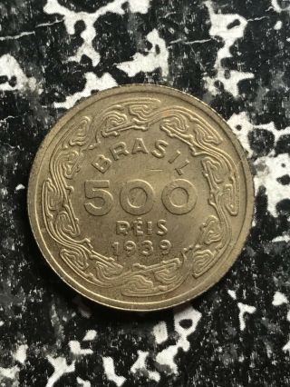 1939 Brazil 500 Reis (4 Available) (1 Coin Only)