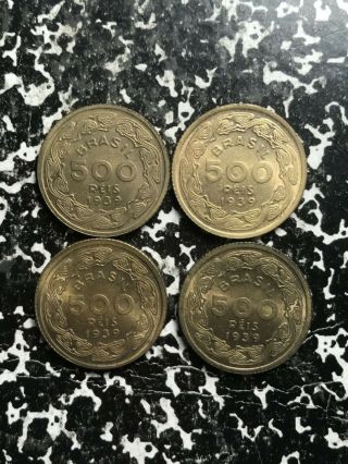 1939 Brazil 500 Reis (4 Available) (1 Coin Only) 3