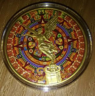 2018 Mexican Aztec Calendar Libertad 1 Oz.  Silver Coin 6