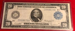 Fr.  999 1914 $20 Twenty Dollars Frn Federal Reserve Note Minneapolis,