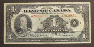1935 Bank Of Canada One Dollar - English