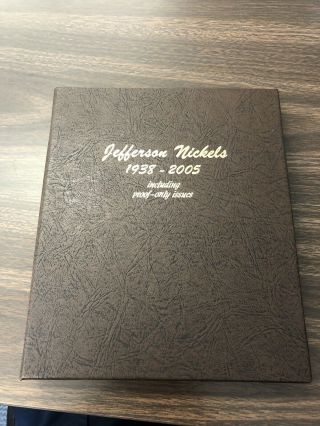 Bu/proof Jefferson Nickel Book.