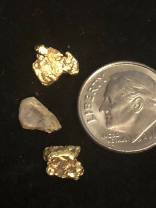 California Gold Nuggets 1.  642 Gram Total Weight 4