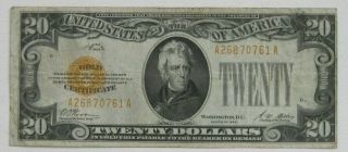 1928 $20 Gold Certificate Fr 2402 5 Day
