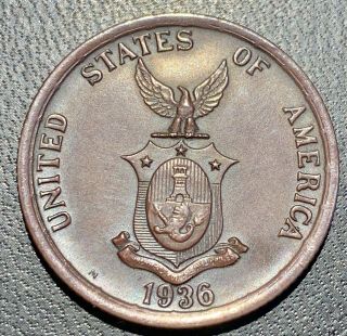 1936 - 50 Centavos - Philippines - Murphy : Quezon - 75 Silver - 20,  000 Mintage
