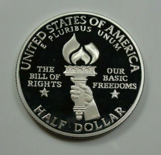 1993 S Makes Madison Bill of Rights Silver Proof Half Dollar HG - 2415 2