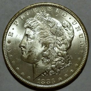 Rare 1883 - Cc Morgan Silver Dollar Brilliant Uncirculated Buy It Now
