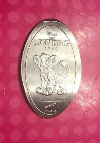 Simba The Lion King 1994 Disney 2001 Celebration Elongated Pressed Penny Quarter