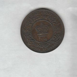 1861 Nova Scotia Large Cent