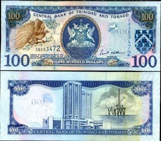 Trinidad & Tobago 100 Dollars 2006 P 51 Unc