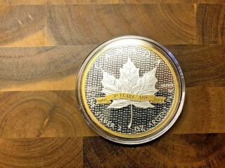 2018 2 Oz 9999 Silver Canada 10 Dollar Silver Maple Leaf 30 Year Anniversary