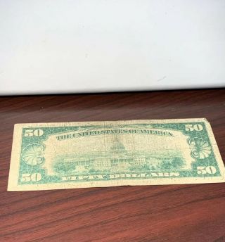 1929 $50 Federal Reserve Bank Of York Circulated 5