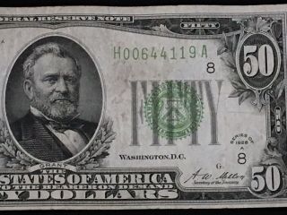 1928 A $50 Federal Reserve Note St.  Louis Missouri 2