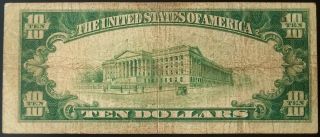1929 $10 National Currency from The Bay State National Bank of Lawrence,  MA 4