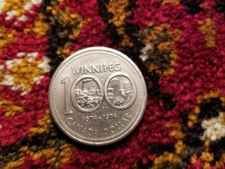 Canada 1974 One Dollar Coin 100th Anniversary Of The City Of Winnipeg.