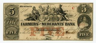 1854 $5 The Farmers 