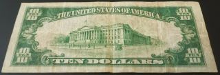 Series of 1934 $10 Silver Certificate,  Star Note Fr.  1701 3