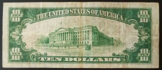 Series of 1934 $10 Silver Certificate,  Star Note Fr.  1701 4