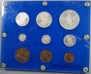 1952 South Africa Proof Set 9 Coins Six Silver 15k Minted (19062202r)