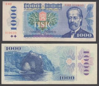 Czechoslovakia 1000 Korun 1985 (xf) Banknote P - 98