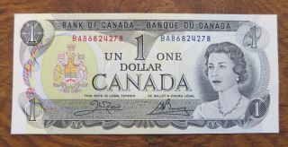 Canada 1973 One $1 Dollar Bill Uncirculated Unc Canadian Banknote Bab6824278