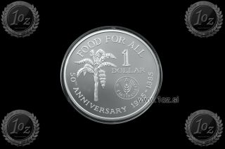 Trinidad & Tobago 1 Dollar 1995 (f.  A.  O.  - Fao) Silver Comm.  Coin (km 61a) Proof