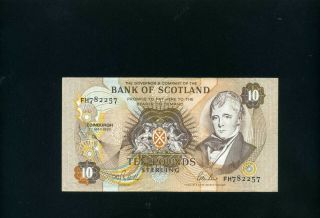 Bank Of Scotland 10 Pounds 1992 - Vf