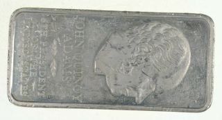 John Quincy Adams - Sterling Silver Bar -.  925 - 164.  6g - Limited Edition 236