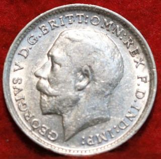 Uncirculated 1918 Great Britain 3 Pence Silver Foreign Coin