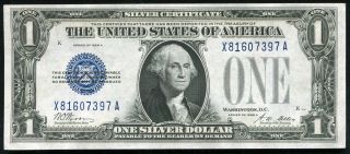 Fr.  1601 1928 - A $1 One Dollar " Funnyback " Silver Certificate