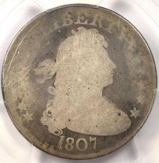 1807 Draped Bust Quarter 25c B - 2 - Pcgs Ag Details - Rare Early Certified Coin
