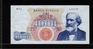 Italy 1000 Lire 1962 Crisp Circulated -