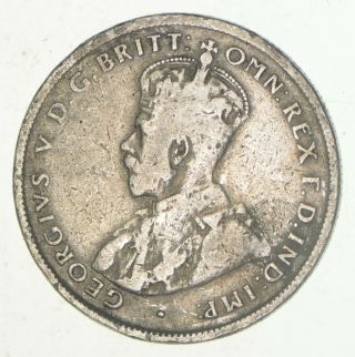 Silver - World Coin - 1925 Australia 1 Florin - World Silver Coin 10.  5g 673