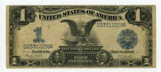 1899 Fr.  233 $1 United States " Black Eagle " Silver Certificate Note