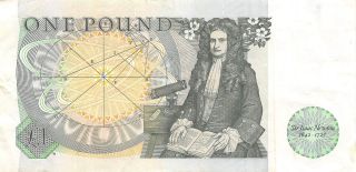 Great Britain 1 Pound ND.  1981 P 377b Series AT79 Circulated Banknote RX18 2