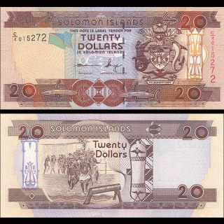 Salomonen / Solomon Islands 20 Dollars,  Nd 2006 (2011),  P - 28,  Unc