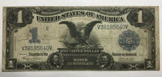 1899 $1 Black Eagle Silver Certificate Circulated