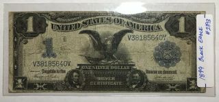1899 $1 Black Eagle Silver Certificate Circulated 3