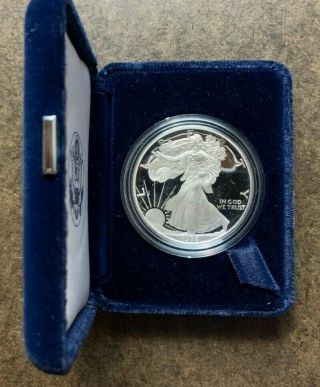 1995 - P Gem Proof American Silver Eagle Coin W/box & -