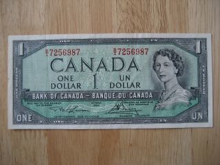 Canadian 1954 $1 Bank Note